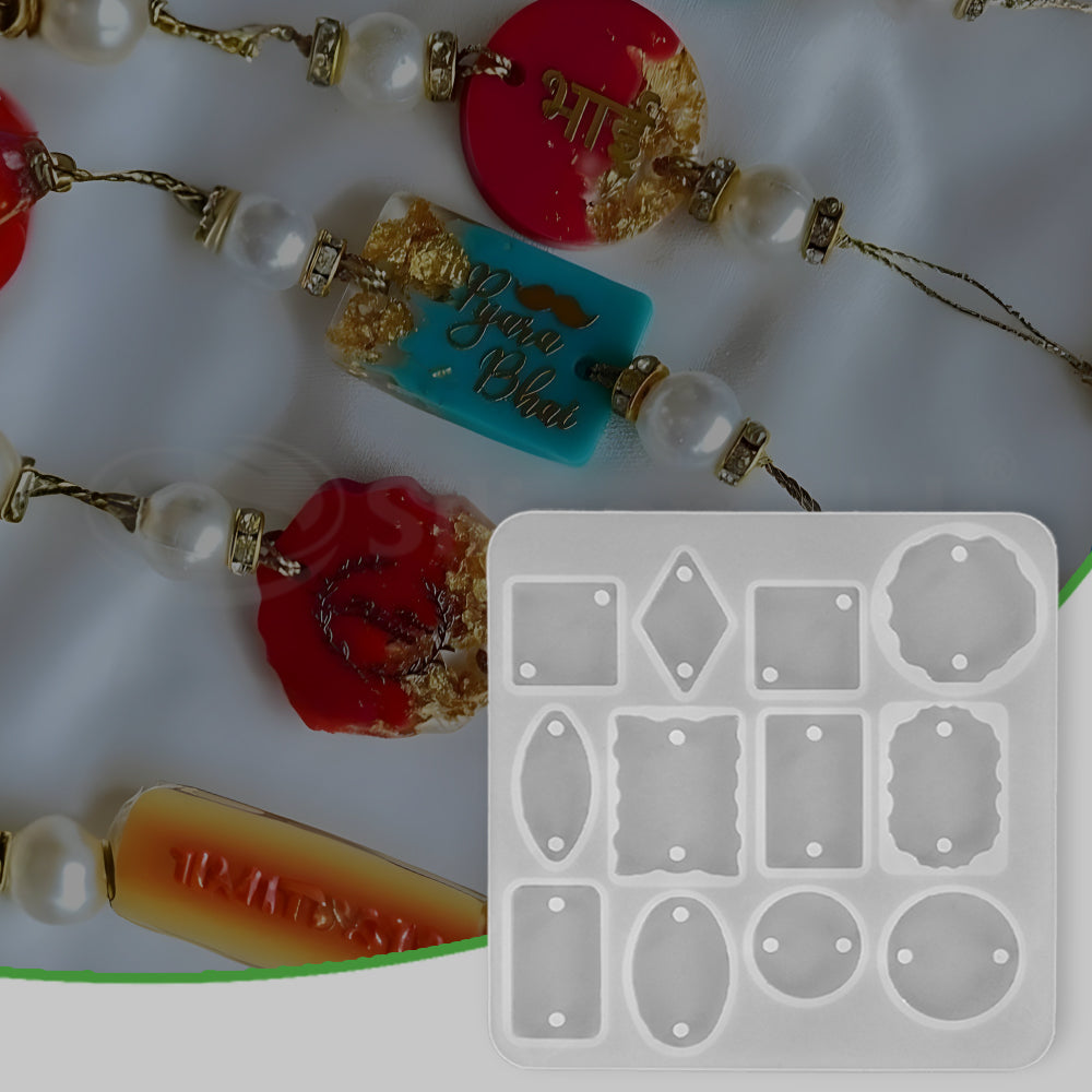 SILICOMOLDS - 12 CVT BASIC SHAPE RAAKHI MOLD - URP217-RM